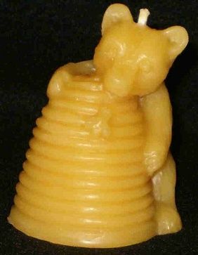 Beeswax Candles ~ Honey Bear & Hive